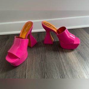 Sam Edelman Circus Barbie Pink Slip On Heels